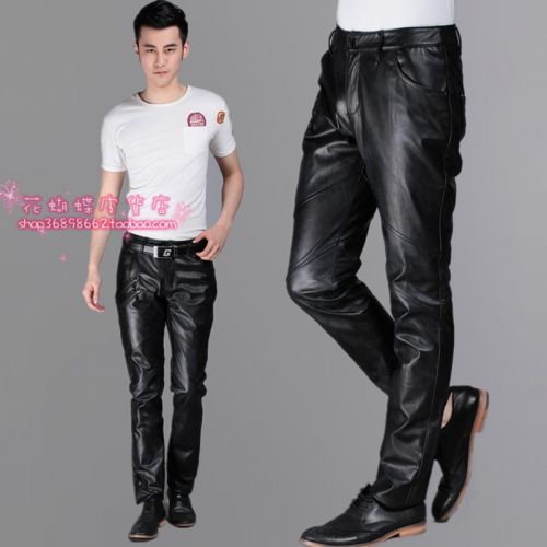 Pantalon cuir homme serré pour jeunesse hiver - Ref 1491397