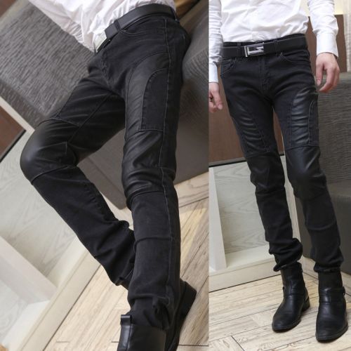 Pantalon cuir homme pantalons fuselés pour jeunesse hiver - Ref 1491408