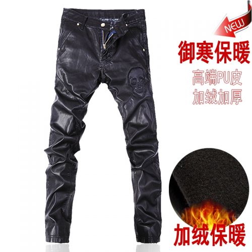 Pantalon cuir homme serré pour jeunesse hiver - Ref 1491417