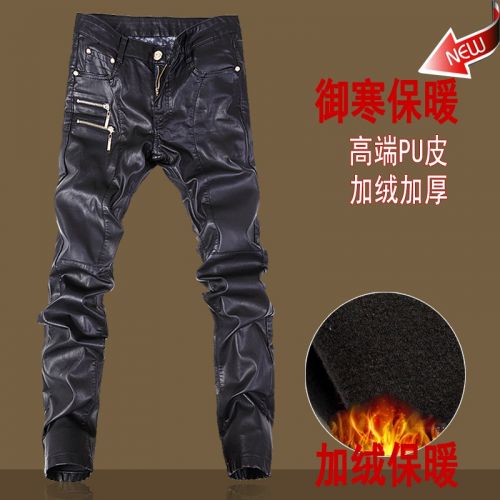 Pantalon cuir homme serré pour jeunesse PANTSKING hiver - Ref 1491427