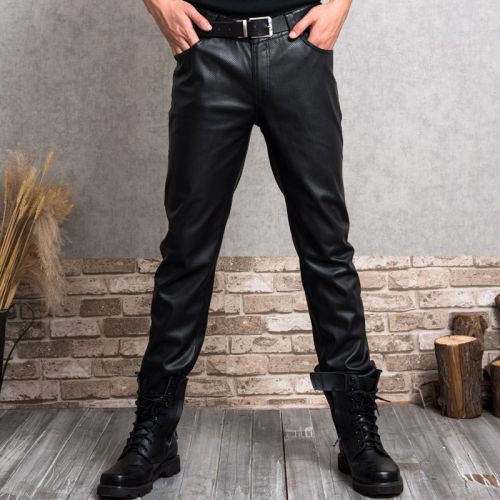 Pantalon cuir homme droit pour jeunesse automne - Ref 1491447