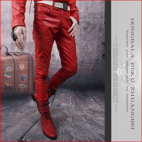 Pantalon cuir homme serré pour adolescent hiver - Ref 1491449