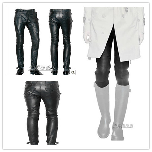Pantalon cuir homme pantalons fuselés pour jeunesse hiver - Ref 1491482