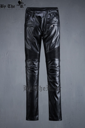 Pantalon cuir homme pantalons fuselés pour jeunesse - Ref 1491501
