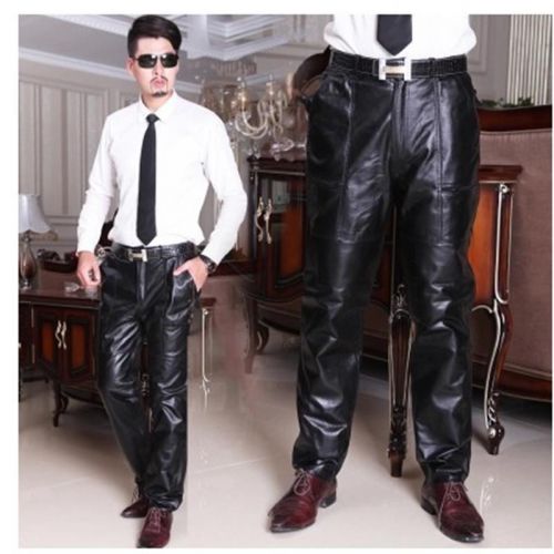 Pantalon cuir homme pantalons fuselés pour hiver - Ref 1491520