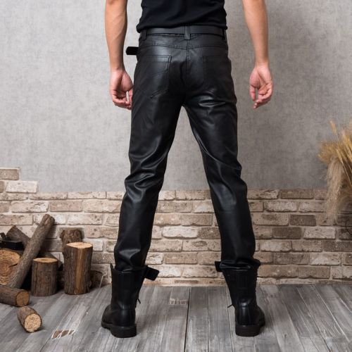 Pantalon cuir homme droit pour jeunesse automne - Ref 1491627