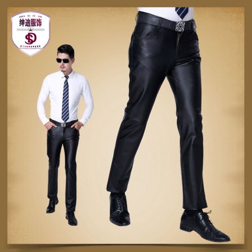 Pantalon cuir homme droit pour grands chantiers peau de chèvre hiver - Ref 1491628
