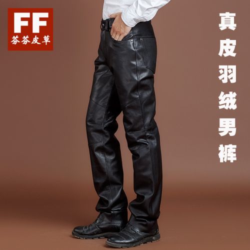 Pantalon cuir homme droit LANDINGBOER pour hiver - Ref 1491714