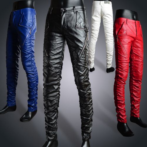 Pantalon cuir homme serré pour jeunesse hiver - Ref 1491733