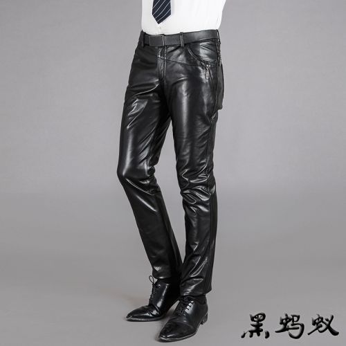 Pantalon cuir homme droit Première couche de pour hiver - Ref 1491750