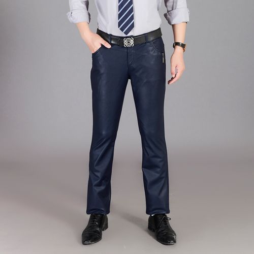 Pantalon cuir homme droit peau de porc pour hiver - Ref 1491763