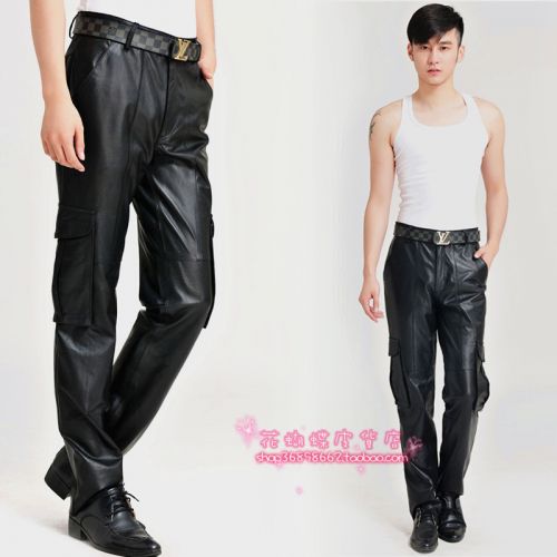 Pantalon cuir homme serré pour jeunesse hiver - Ref 1491813