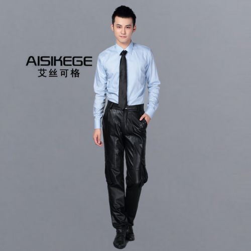 Pantalon cuir homme serré pour jeunesse hiver - Ref 1491828