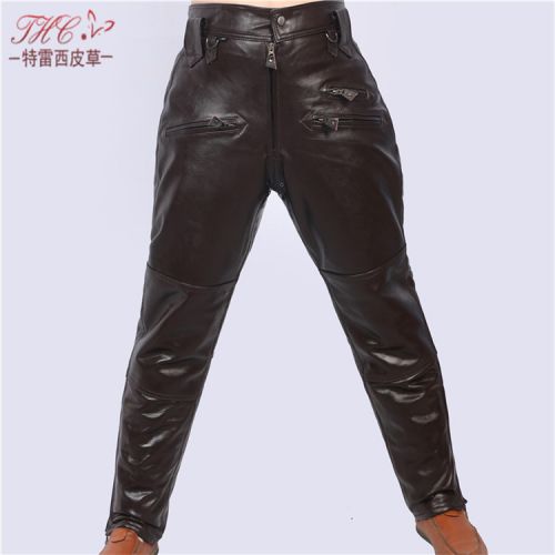 Pantalon cuir homme droit pour hiver - Ref 1491858