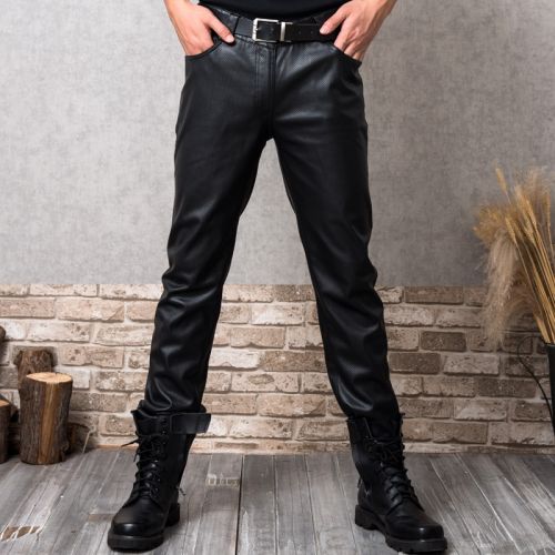 Pantalon cuir homme droit pour jeunesse automne - Ref 1491859