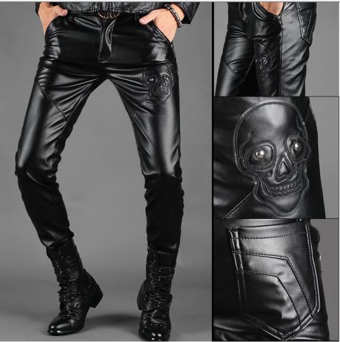Pantalon cuir homme serré pour adolescent - Ref 1491878