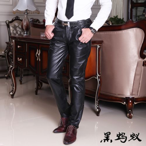 Pantalon cuir homme droit Première couche de pour hiver - Ref 1491890