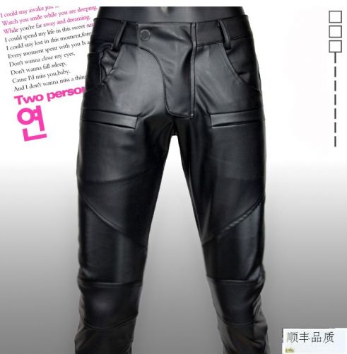 Pantalon cuir homme pantalons fuselés pour adolescent automne - Ref 1491924
