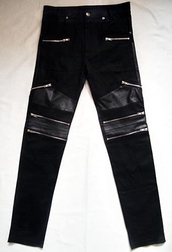 Pantalon cuir homme droit pour adolescent printemps - Ref 1491986
