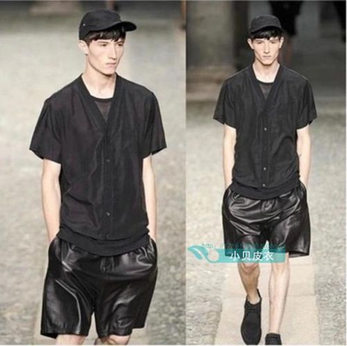 Pantalon cuir homme droit pour printemps - Ref 1492002