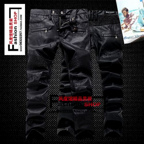 Pantalon cuir homme droit pour jeunesse printemps - Ref 1492206