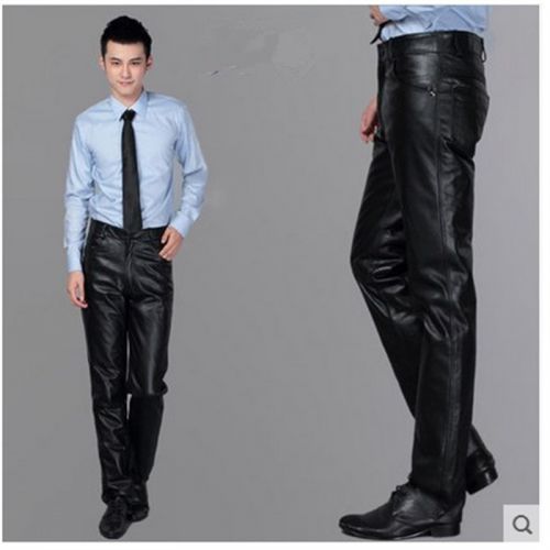 Pantalon cuir homme droit Première couche de pour hiver - Ref 1492217