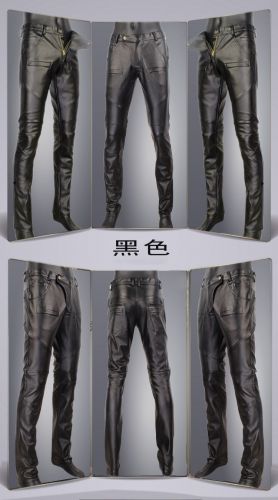 Pantalon cuir homme serré pour adolescent hiver - Ref 1492280
