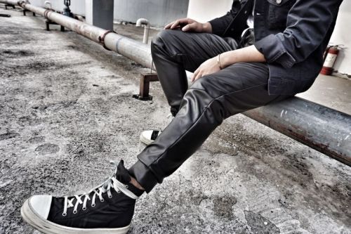 Pantalon cuir homme - Ref 1492356