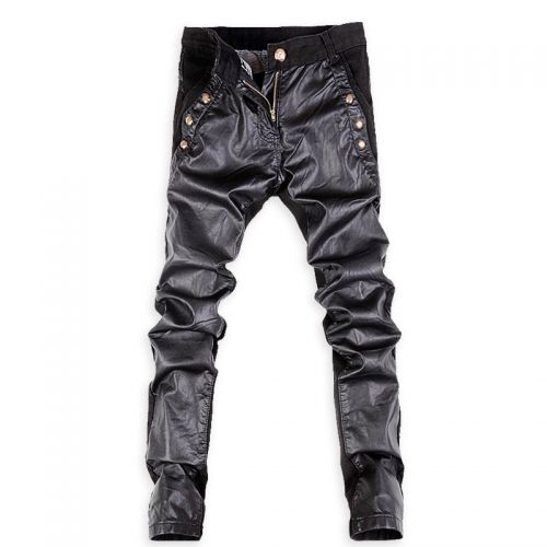 Pantalon cuir homme serré pour jeunesse PANTSKING hiver - Ref 1492400