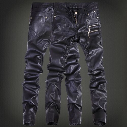 Pantalon cuir homme serré pour jeunesse PANTSKING hiver - Ref 1492412