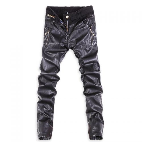 Pantalon cuir homme serré pour jeunesse PANTSKING hiver - Ref 1492414