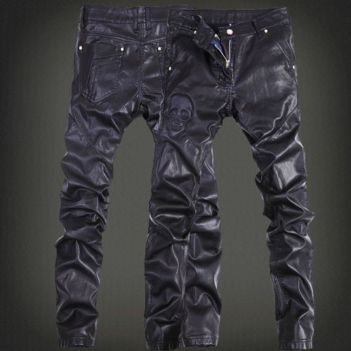 Pantalon cuir homme serré pour jeunesse PANTSKING hiver - Ref 1492417