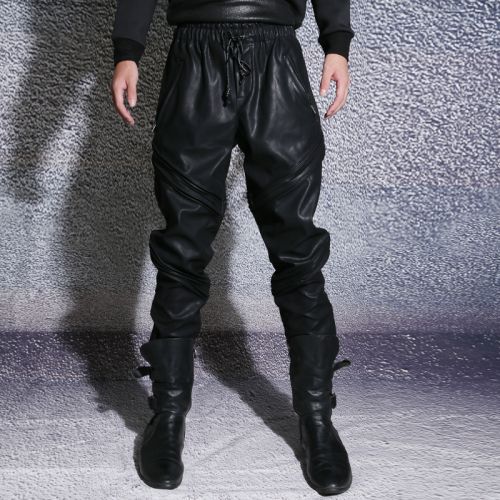 Pantalon cuir homme serré pour jeunesse hiver - Ref 1492440