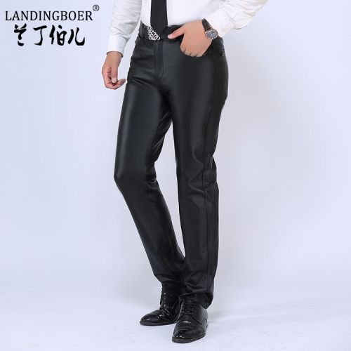 Pantalon cuir homme droit LANDINGBOER pour hiver - Ref 1492443