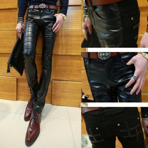 Pantalon cuir homme serré pour jeunesse A468 hiver - Ref 1492513