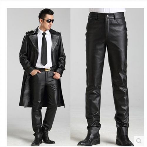Pantalon cuir homme droit pour automne - Ref 1492524