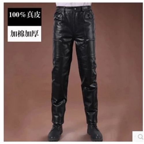 Pantalon cuir homme droit pour hiver - Ref 1492525