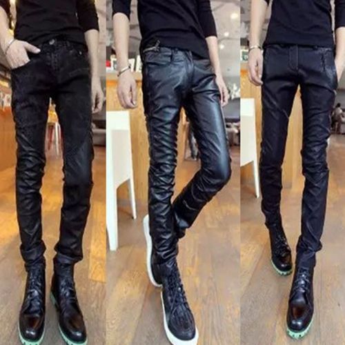 Pantalon cuir homme serré pour jeunesse 3I hiver - Ref 1492592