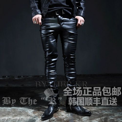 Pantalon cuir homme droit pour printemps - Ref 1492668