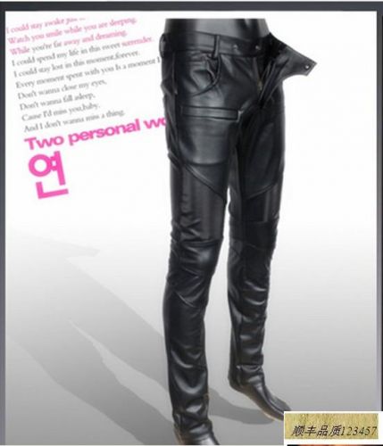 Pantalon cuir homme serré pour adolescent automne - Ref 1492704