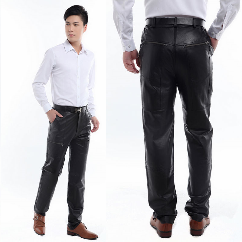 Pantalon cuir homme droit pour hiver - Ref 1492782