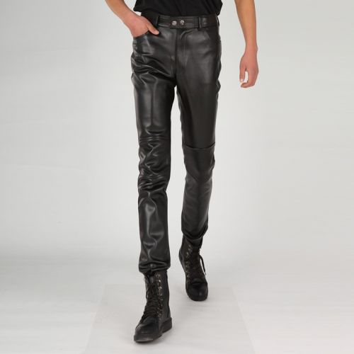 Pantalon cuir homme droit pour hiver - Ref 1492835