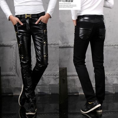 Pantalon cuir homme droit pour adolescent automne - Ref 1492863