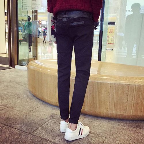 Pantalon cuir homme serré pour jeunesse hiver - Ref 1492895