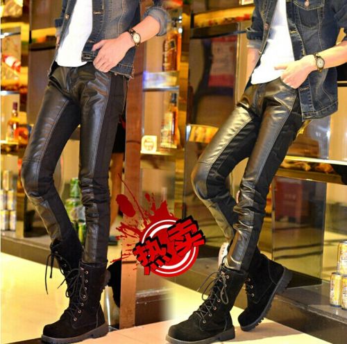 Pantalon cuir homme pantalons fuselés pour adolescent 3I hiver - Ref 1492930