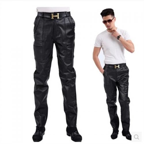 Pantalon cuir homme pantalons fuselés pour hiver - Ref 1493066