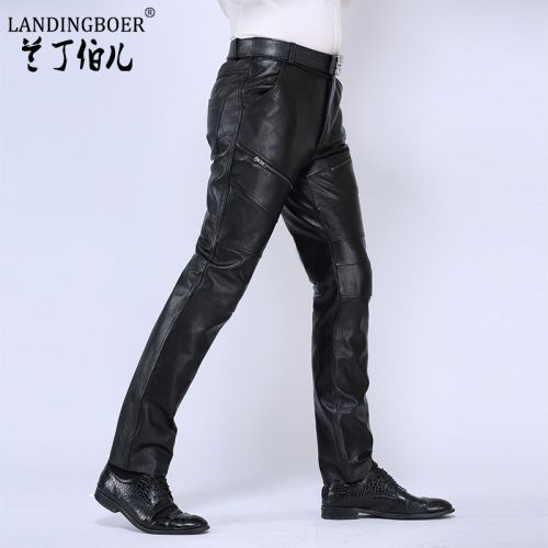 Pantalon cuir homme droit LANDINGBOER pour hiver - Ref 1493079