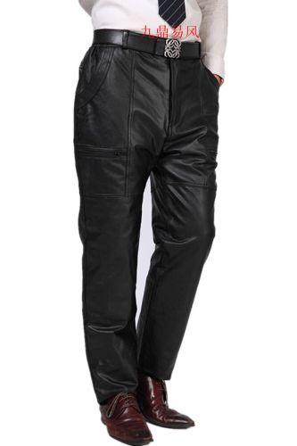 Pantalon cuir homme pantalons fuselés pour hiver - Ref 1493086