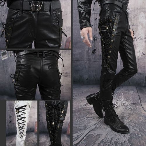 Pantalon cuir homme droit pour adolescent automne - Ref 1493100