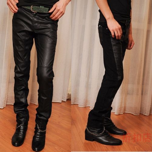 Pantalon cuir homme serré pour adolescent hiver - Ref 1493110